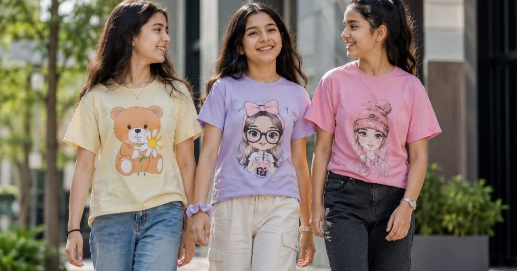 Graphic Casual T-Shirts for Girls