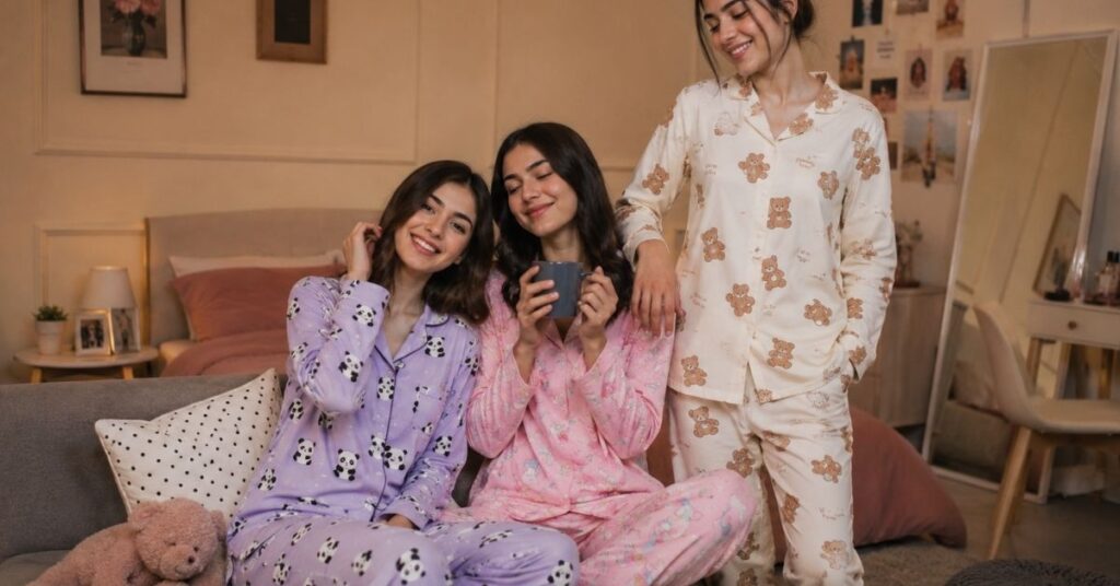 cute printed nightsuits for girls