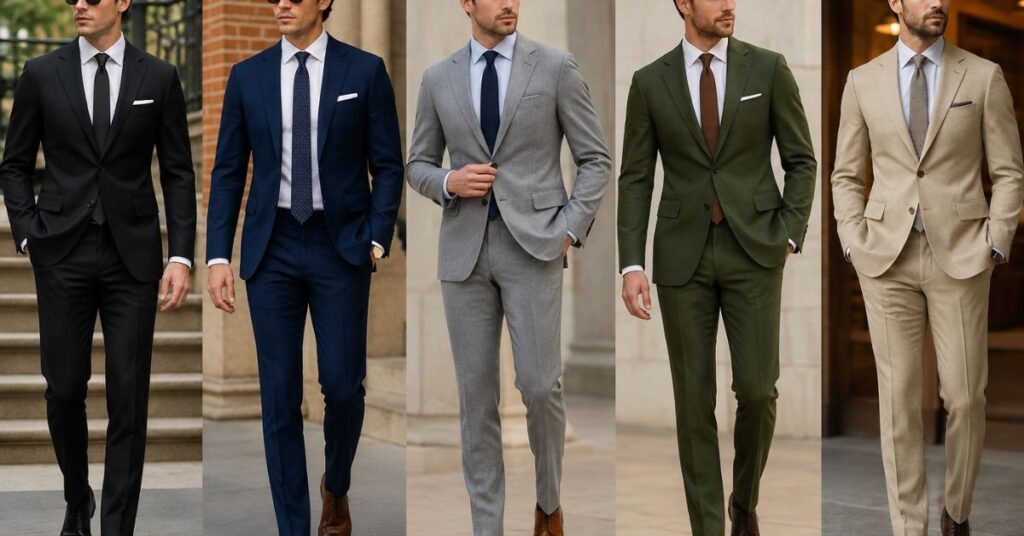 Best Suit Colors for Men Wearing Suit