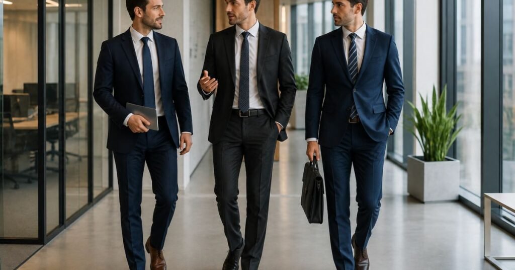 Men Wearing Suit for Business and Office