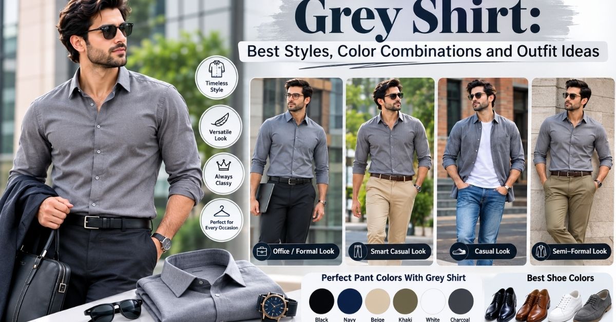 Grey Shirt: Best Styles, Color Combinations and Outfit Ideas